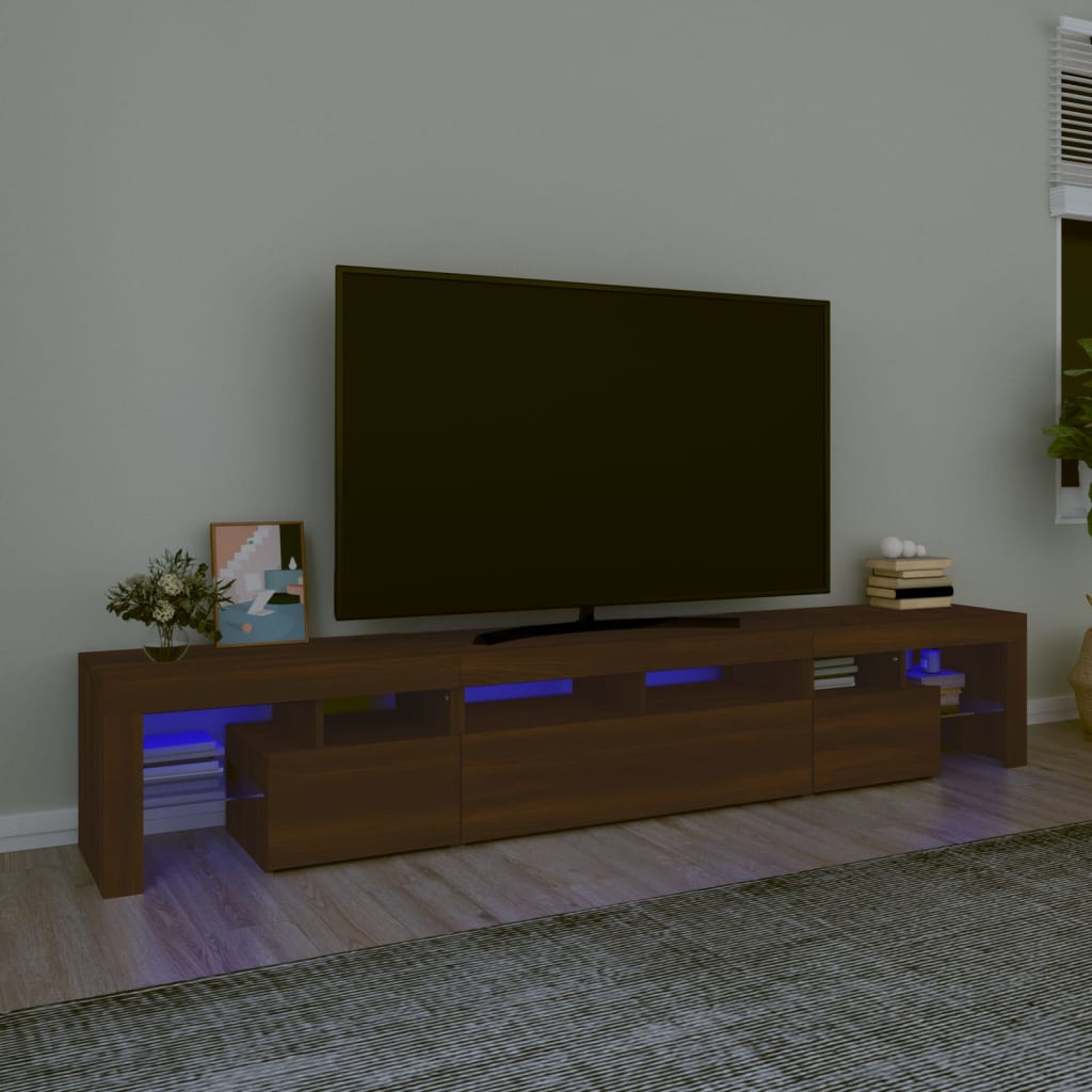 Mobile Porta Tv Con Luci Led 290X36,5X40 Cm