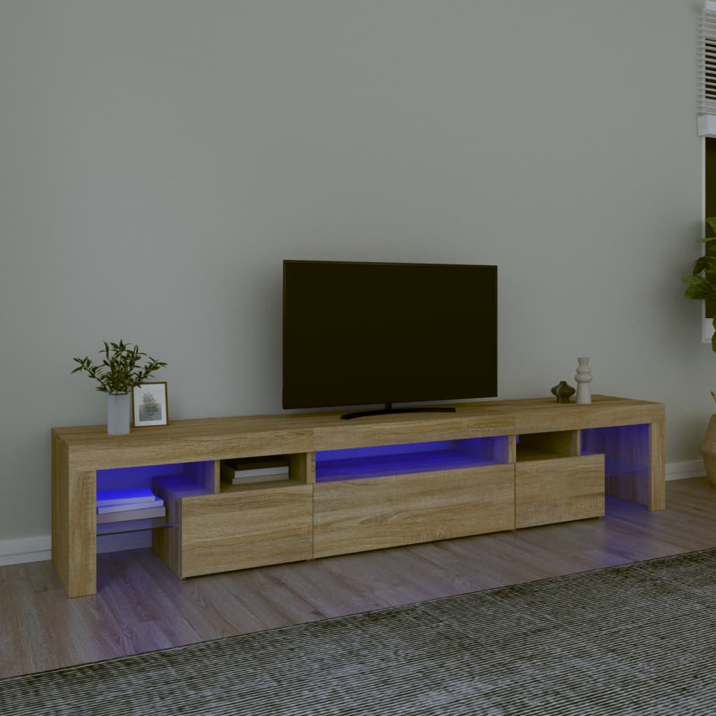 Mobile Porta Tv Con Luci Led 290X36,5X40 Cm