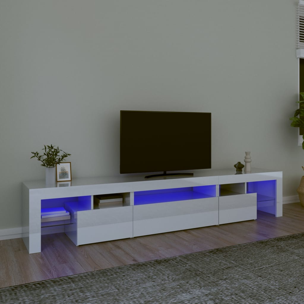 Mobile Porta Tv Con Luci Led 290X36,5X40 Cm