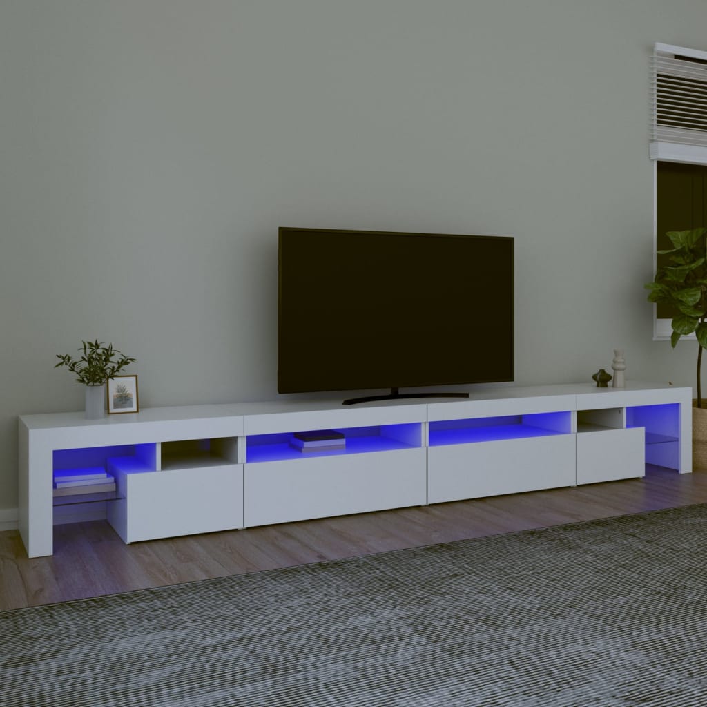 Mobile Porta Tv Con Luci Led 290X36,5X40 Cm