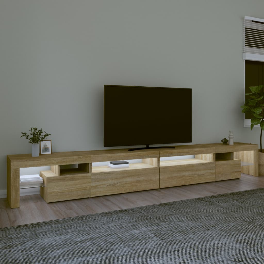 Mobile Porta Tv Con Luci Led 290X36,5X40 Cm