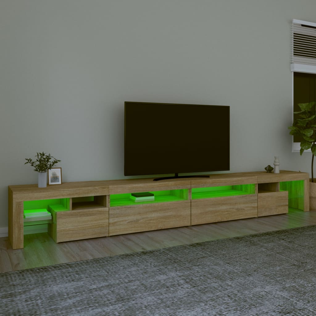 Mobile Porta Tv Con Luci Led 290X36,5X40 Cm