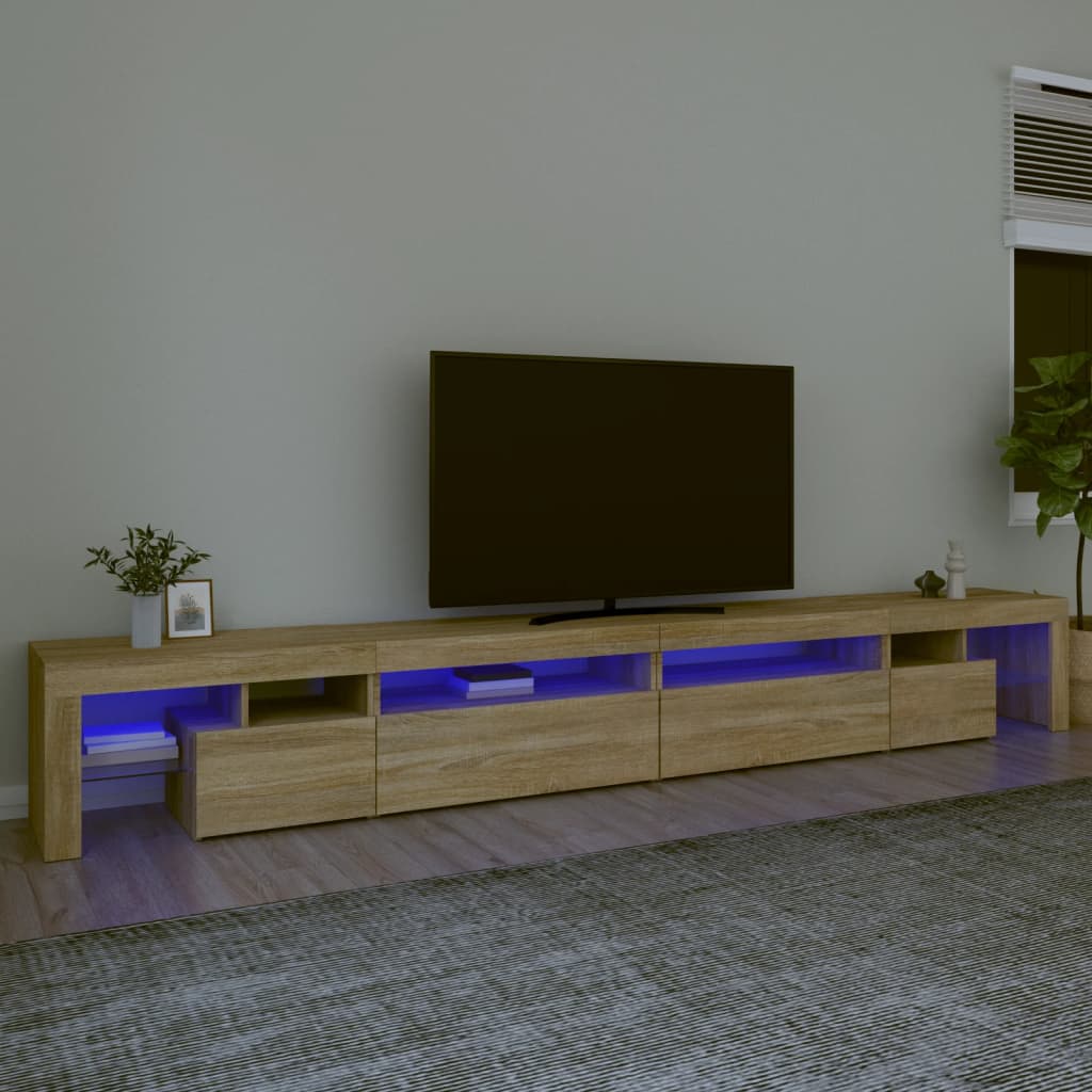 Mobile Porta Tv Con Luci Led 290X36,5X40 Cm