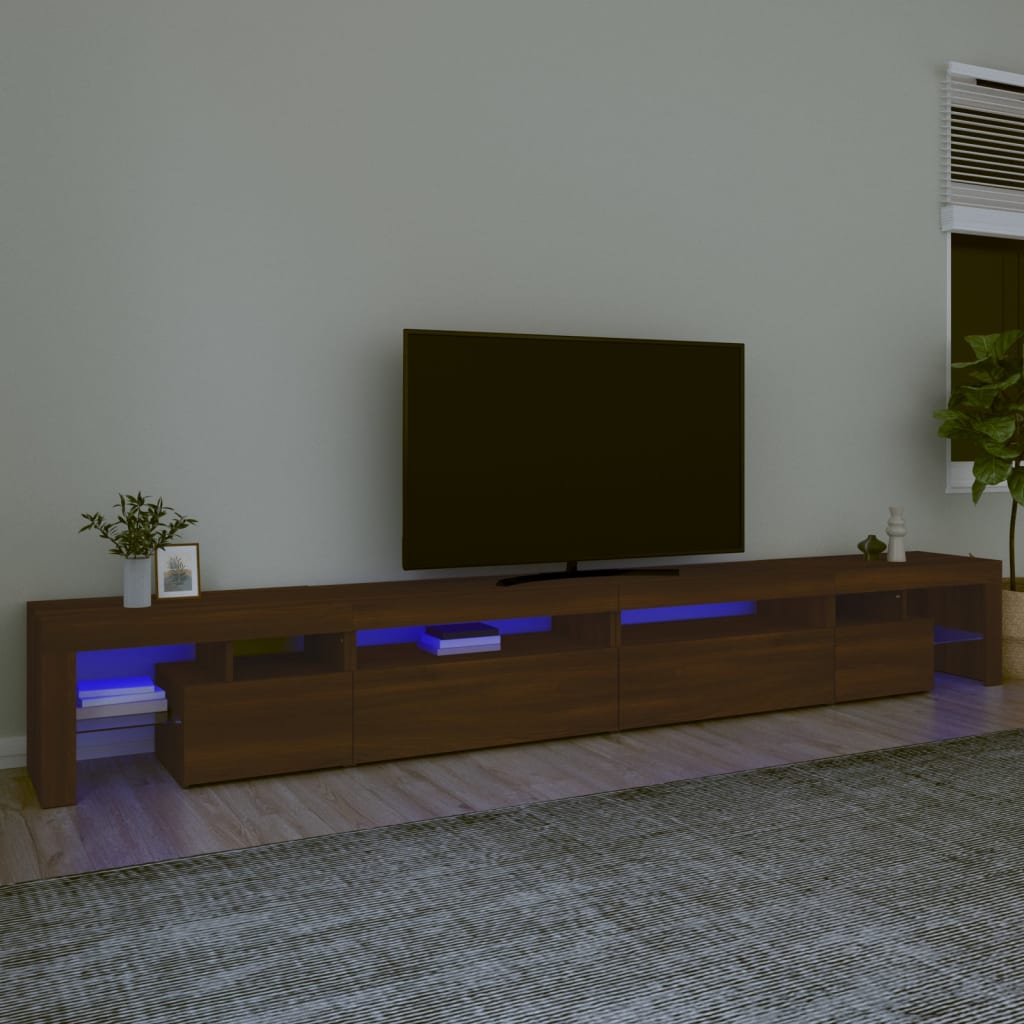 Mobile Porta Tv Con Luci Led 290X36,5X40 Cm