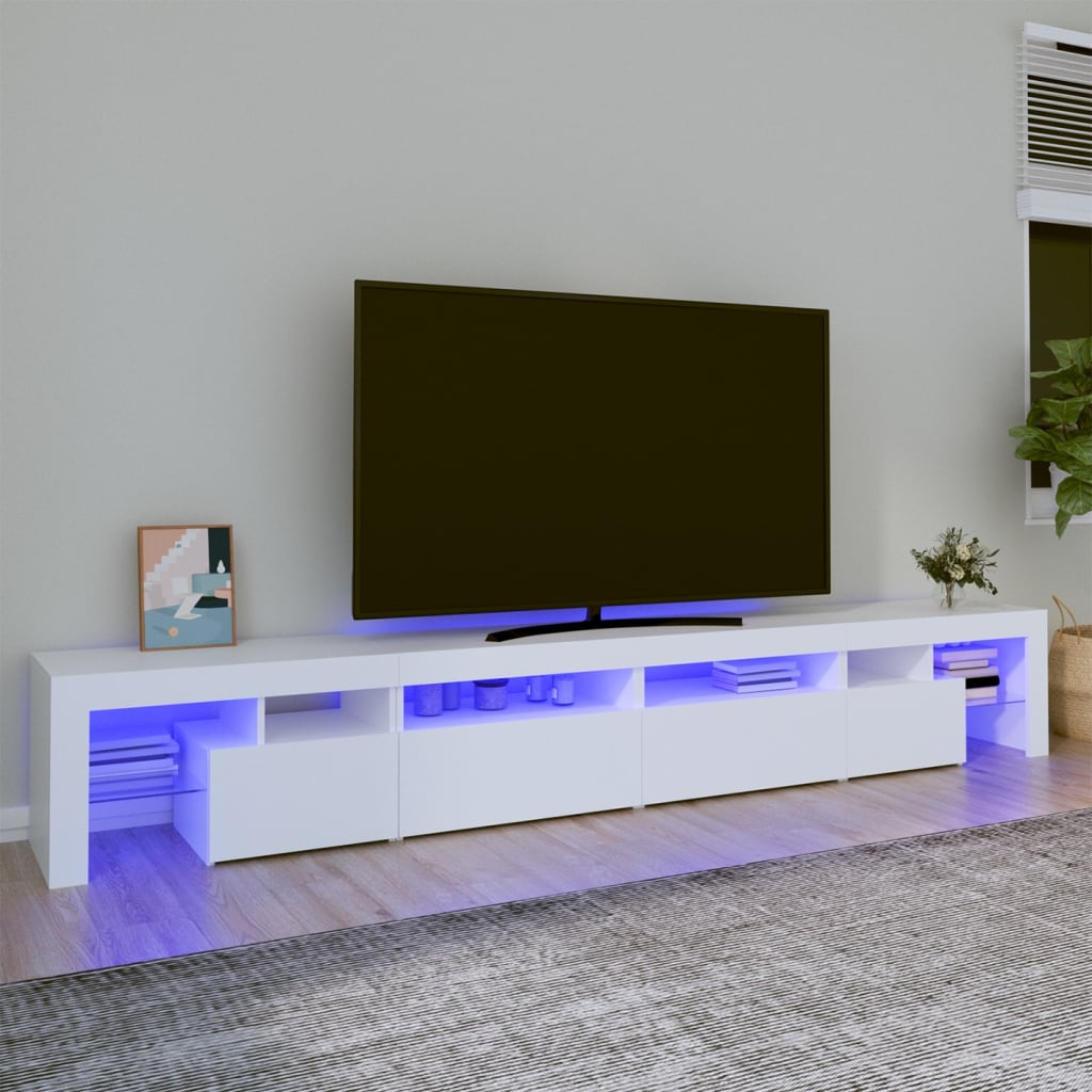 Mobile Porta Tv Con Luci Led 290X36,5X40 Cm
