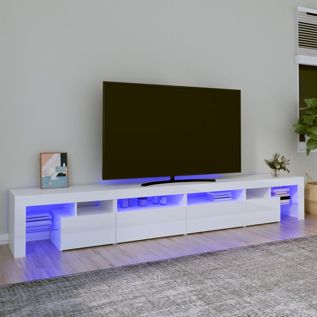 Mobile Porta Tv Con Luci Led 290X36,5X40 Cm