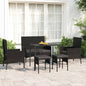 Set Divani Da Giardino 6 Pz Con Cuscini In Polyrattan