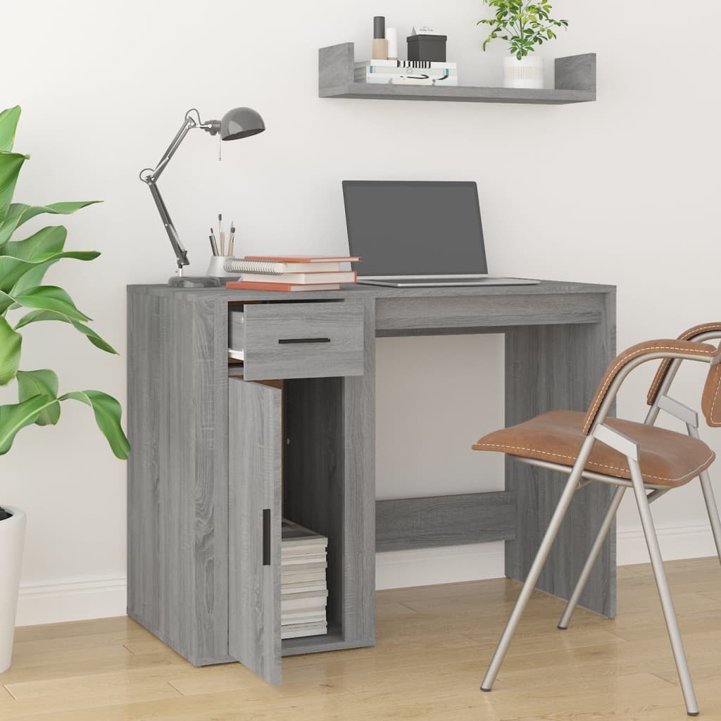 Scrivania 100X49X75 Cm In Legno Multistrato