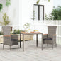 Tavolo Da Giardino Piano In 240X90X75Cm Polyrattan Grigio