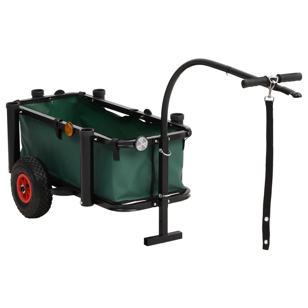 Carrello Da Pesca Con Borsa Acciaio Nero