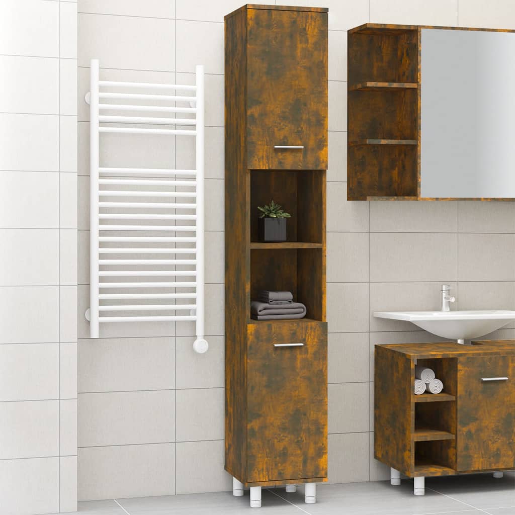 Mobile Da Bagno 30,5X30X179Cm In Truciolato