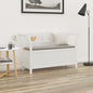 Panca Bianca 107X45X75,5 Cm Legno Massello Di Abete