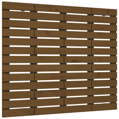Testiera Da Parete Ambra 126X3X91,5Cm In Legno Massello Di Pino