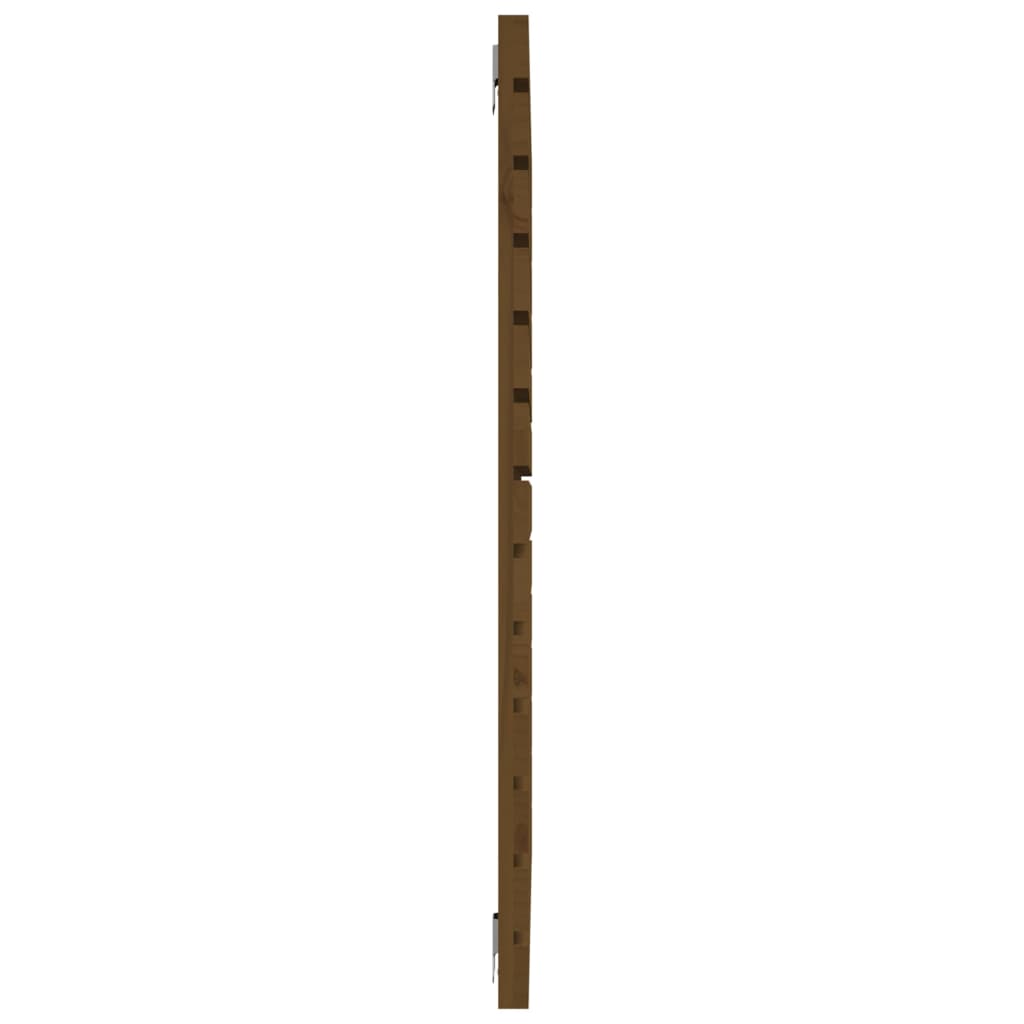 Testiera Da Parete Ambra 126X3X91,5Cm In Legno Massello Di Pino