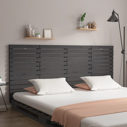 Testiera Da Parete Ambra 126X3X91,5Cm In Legno Massello Di Pino