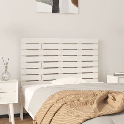 Testiera Da Parete Ambra 126X3X91,5Cm In Legno Massello Di Pino