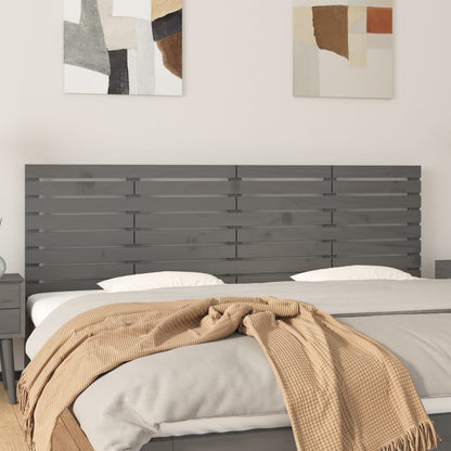 Testiera Da Parete Ambra 126X3X91,5Cm In Legno Massello Di Pino