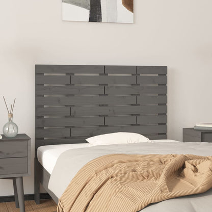 Testiera Da Parete Ambra 126X3X91,5Cm In Legno Massello Di Pino