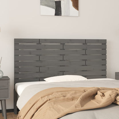 Testiera Da Parete Ambra 126X3X91,5Cm In Legno Massello Di Pino