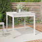 Tavolo Da Giardino 121X82,5X76 Cm In Legno Massello Di Pino