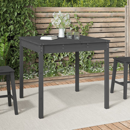 Tavolo Da Giardino 121X82,5X76 Cm In Legno Massello Di Pino