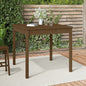Tavolo Da Giardino 121X82,5X76 Cm In Legno Massello Di Pino