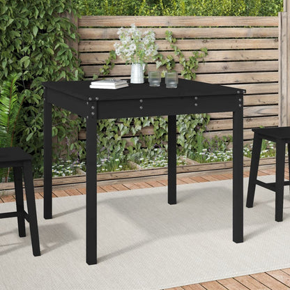 Tavolo Da Giardino 121X82,5X76 Cm In Legno Massello Di Pino