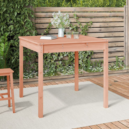 Tavolo Da Giardino 121X82,5X76 Cm In Legno Massello Di Pino