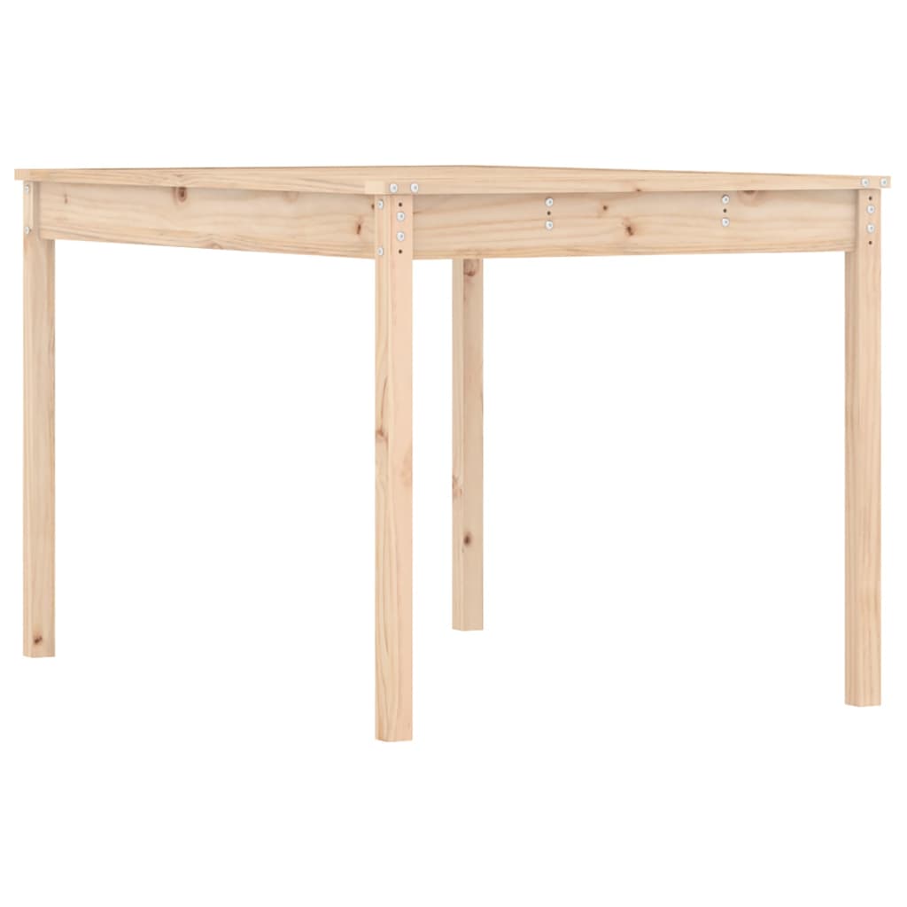Tavolo Da Giardino 121X82,5X76 Cm In Legno Massello Di Pino
