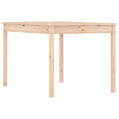 Tavolo Da Giardino 121X82,5X76 Cm In Legno Massello Di Pino