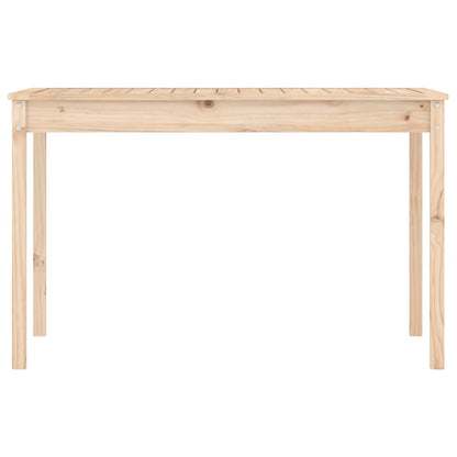 Tavolo Da Giardino 121X82,5X76 Cm In Legno Massello Di Pino