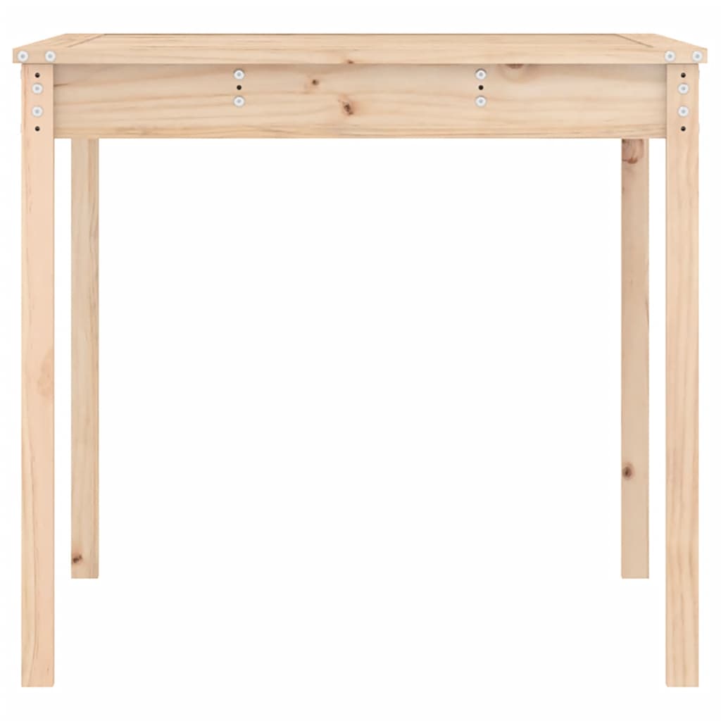Tavolo Da Giardino 121X82,5X76 Cm In Legno Massello Di Pino