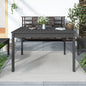 Tavolo Da Giardino 121X82,5X76 Cm In Legno Massello Di Pino