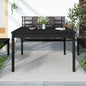 Tavolo Da Giardino 121X82,5X76 Cm In Legno Massello Di Pino