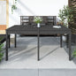Tavolo Da Giardino 121X82,5X76 Cm In Legno Massello Di Pino
