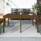 Tavolo Da Giardino 121X82,5X76 Cm In Legno Massello Di Pino