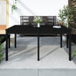 Tavolo Da Giardino 121X82,5X76 Cm In Legno Massello Di Pino