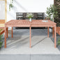 Tavolo Da Giardino 121X82,5X76 Cm In Legno Massello Di Pino