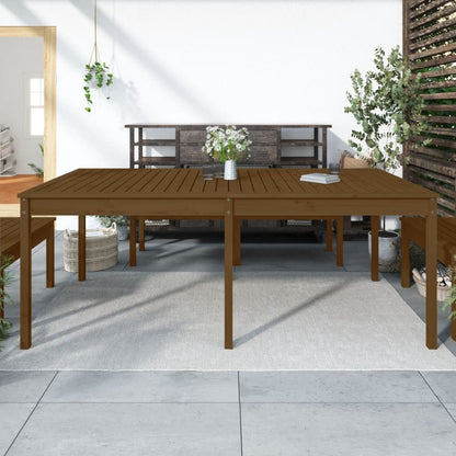 Tavolo Da Giardino 121X82,5X76 Cm In Legno Massello Di Pino