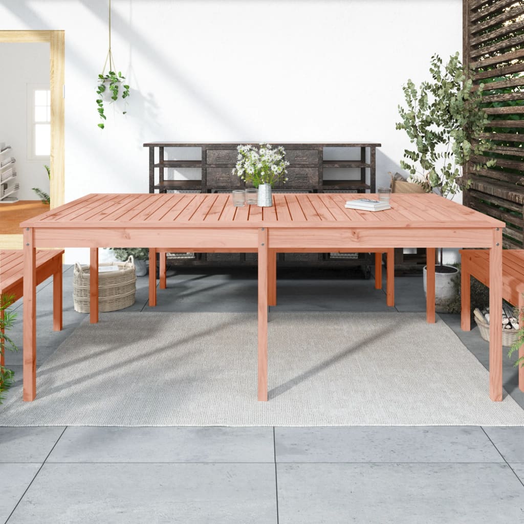 Tavolo Da Giardino 121X82,5X76 Cm In Legno Massello Di Pino
