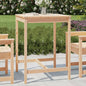 Tavolo Da Giardino Bianco 159,5X82,5X110 Cm Legno Massello Pino