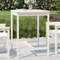 Tavolo Da Giardino Bianco 159,5X82,5X110 Cm Legno Massello Pino