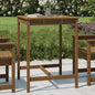 Tavolo Da Giardino Bianco 159,5X82,5X110 Cm Legno Massello Pino