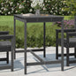 Tavolo Da Giardino Bianco 159,5X82,5X110 Cm Legno Massello Pino