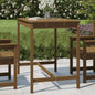 Tavolo Da Giardino Bianco 159,5X82,5X110 Cm Legno Massello Pino