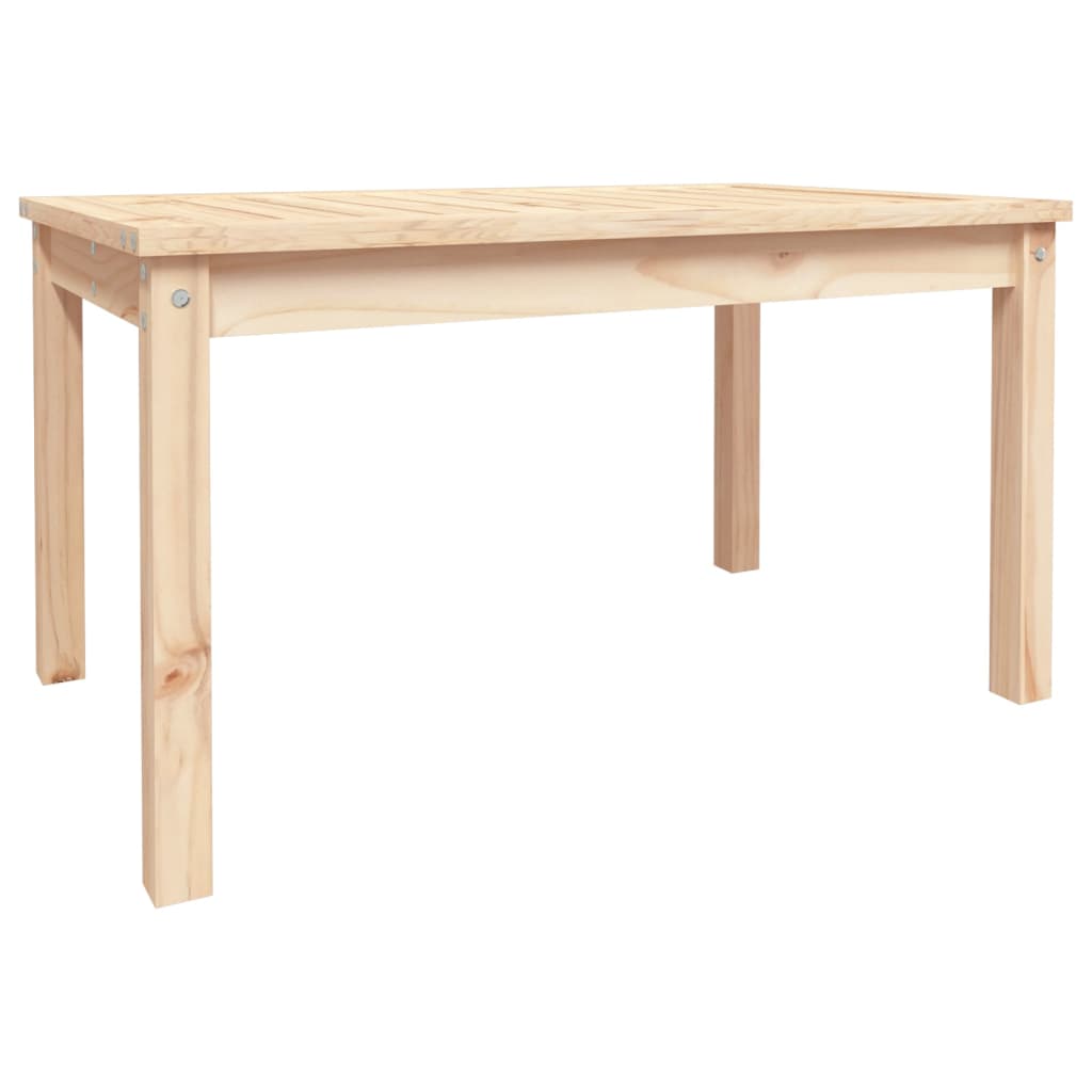 Tavolo Da Giardino 82,5X50,5X45 Cm In Legno Massello Di Pino