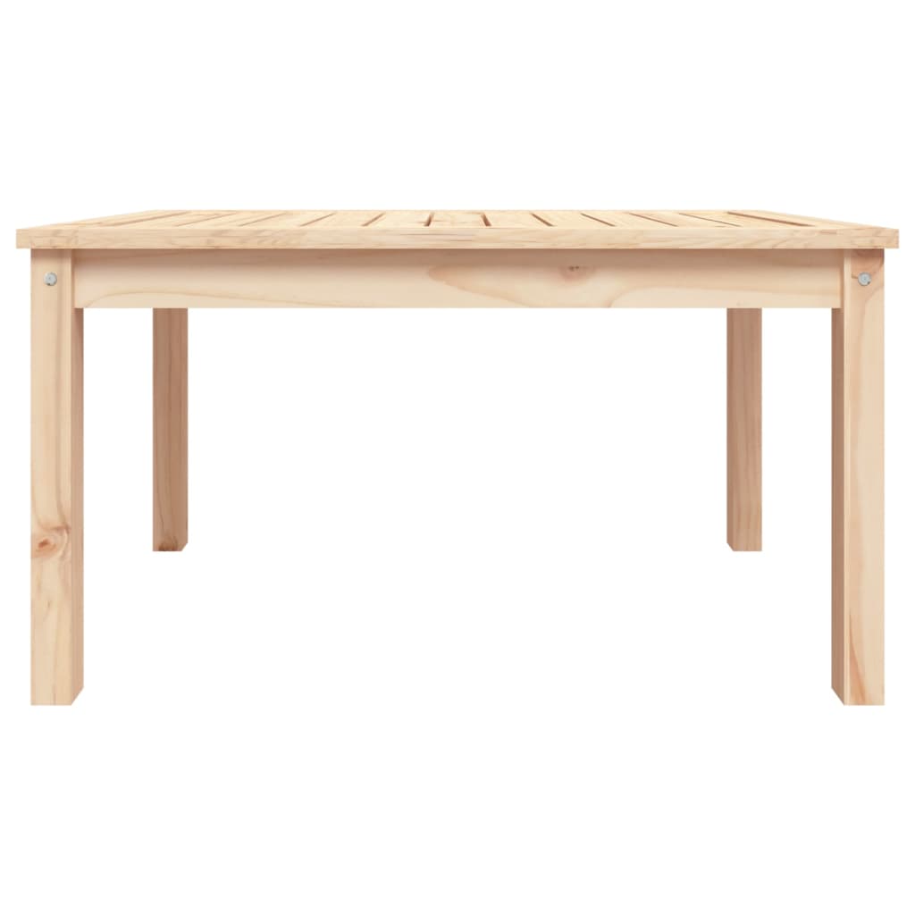 Tavolo Da Giardino 82,5X50,5X45 Cm In Legno Massello Di Pino