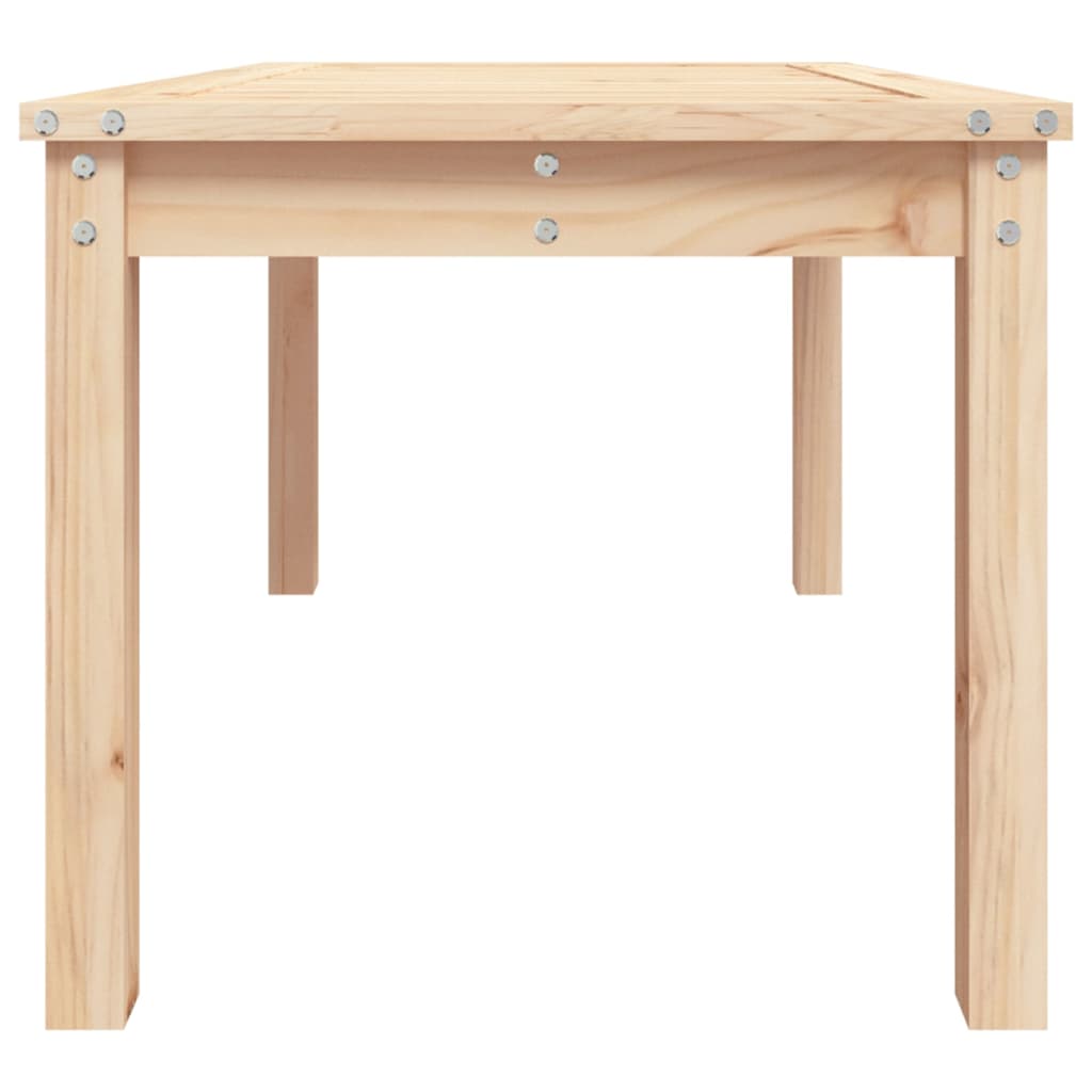 Tavolo Da Giardino 82,5X50,5X45 Cm In Legno Massello Di Pino