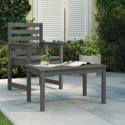 Tavolo Da Giardino 82,5X50,5X45 Cm In Legno Massello Di Pino