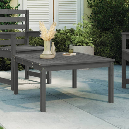 Tavolo Da Giardino 82,5X50,5X45 Cm In Legno Massello Di Pino